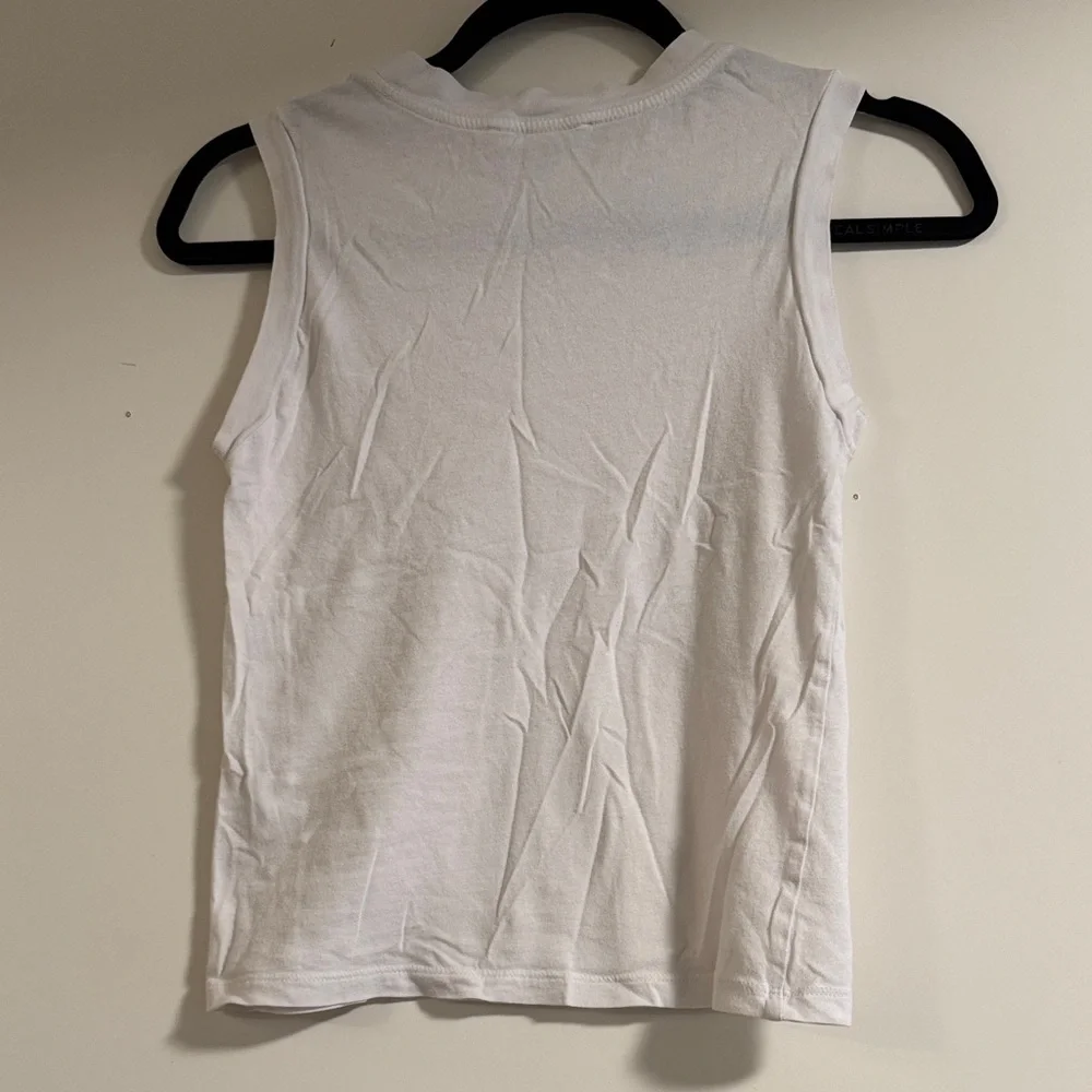 All Saints Classic White Muscle Tee - Picture 4 of 5